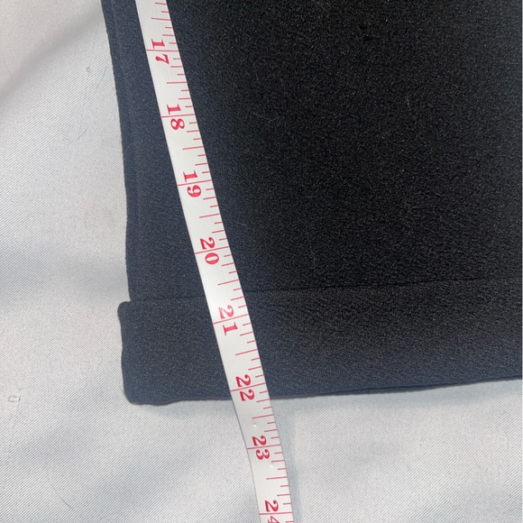 No Boundaries Black Tie Front Pants Clasp Closure Elastic Waist Rolled Hem Sz M - Picture 5 of 6